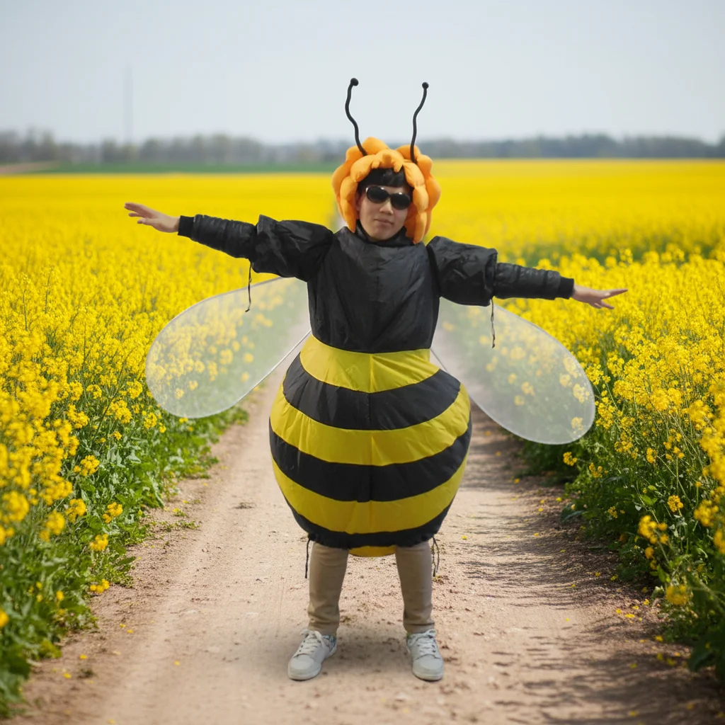 bumble bee fancy dress ladies Inflatable Costume For Adults – Funny Bumblebee Blow-Up Halloween Outfit Inflatable Bee Costume Adult dev-position-all-new:number:116