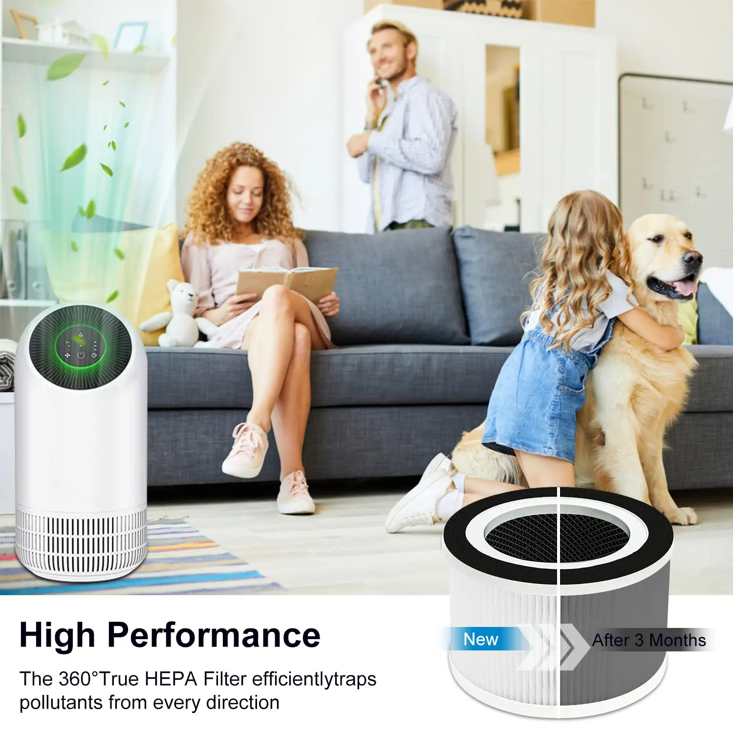 Afloia 2 in 1 HEPA Air Purifier with Humidifier, 3 Stage H13 hotsell Filters for Home Al