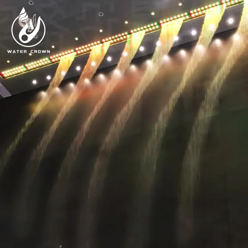Prilagođeni digitalni vodeni zavjes, Water Crown tvornica od nehrđajućeg čelika za dekoraciju vrta, oblikovanje terasa, uređivanje teksta i grafike