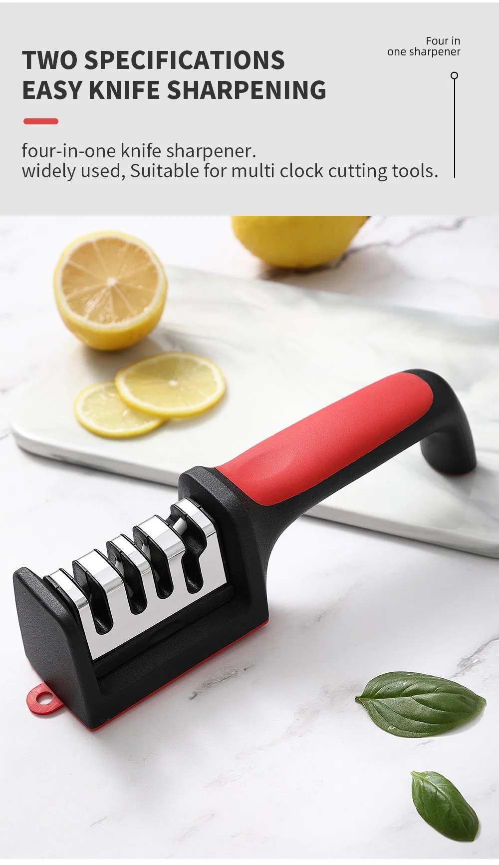 3 In 1 Manual Sharpening Kitchen Accessories 3 Stages Multi Task ...