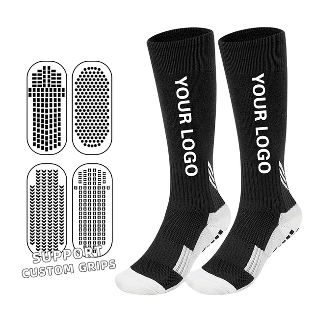 Sport Non-slip Socks Athletic Soccer Grip Socks Men's Crew Anti Slip Football Socks