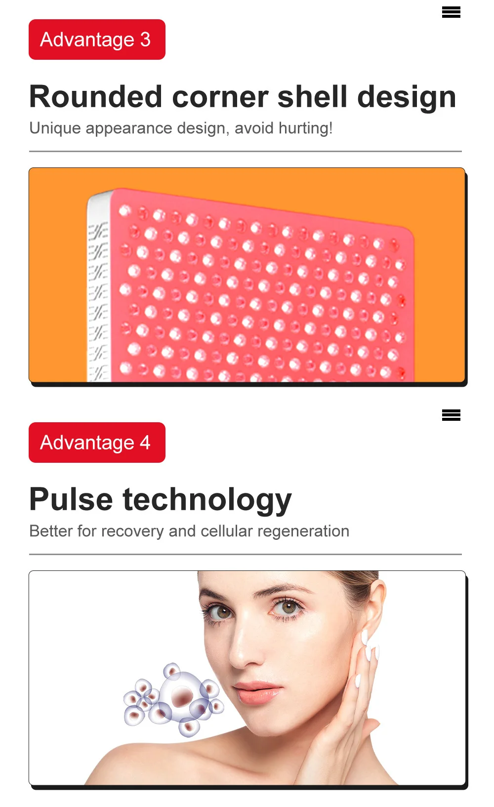 New Red Light Therapy Device For Pain Relief 630nm 660nm 810nm 830nm 850nm Red Near Infrared Led