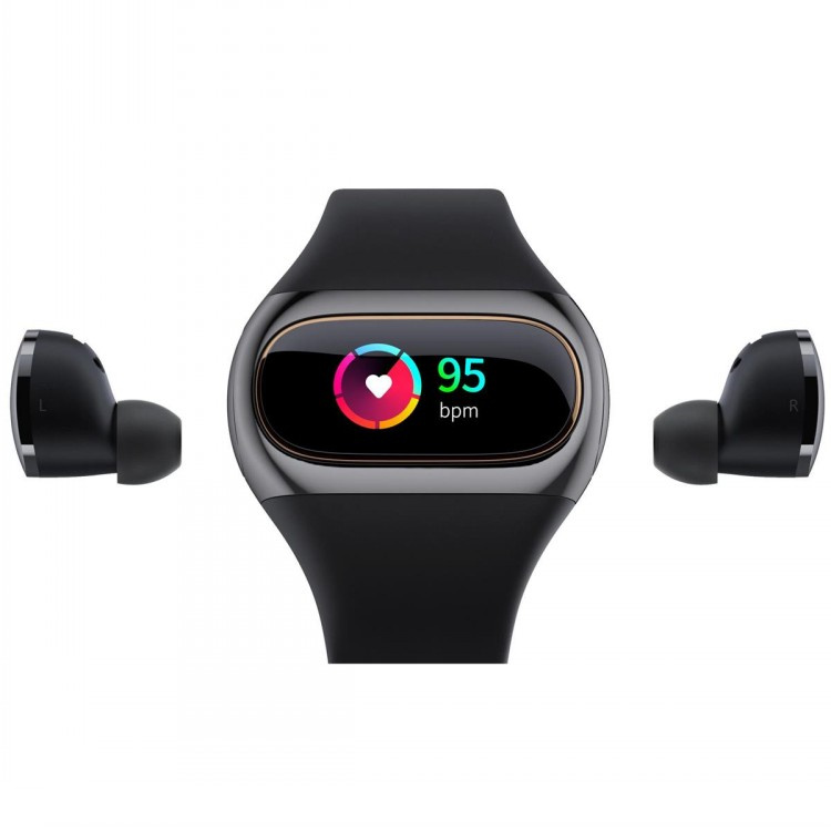 Wearbuds W20 High Quality IOS Android Smart Watch Waterproof 2 in 1 Smart Bracelet Earbuds Fitness Tracker Smartband