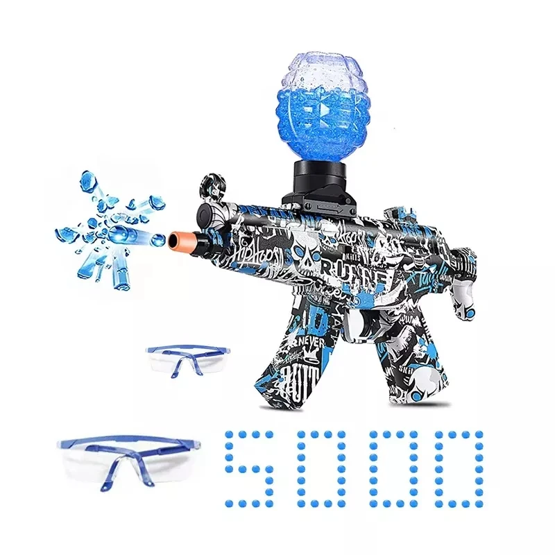 Electric Gel Ball Blaster Outdoor Shooting Mp5 Splatter Ball Gun Toys