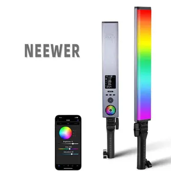 NEEWER 2500K-10000K RGB Light Barra De Luces Led RGB 15W RGB Led Light Bar NEEWER BH30S RGB Led Tube Light with 2.4G/APP Control