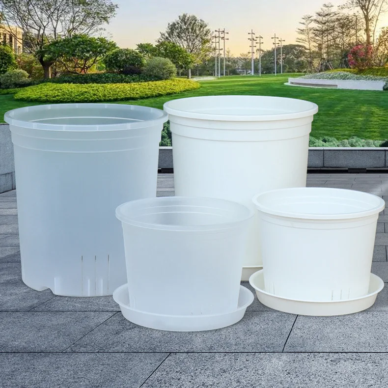 1,3,5 Gal PP Root Control Transparent Large Plant Nursery Pots Outdoor Indoor Plastic Clear Orchid Flower Pot