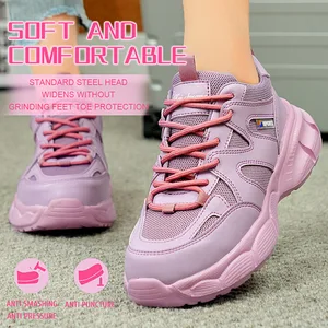 Newly Designed Fashionable and Comfortable Women's Safety Work Shoes Chaussur Femm Safety Shoe Woman