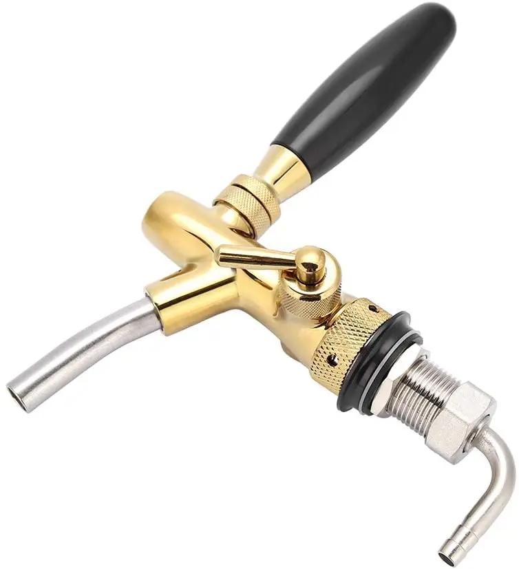 Draft Beer Adjustable Faucet Beer Faucet,Flow Controller,Chrome Plating