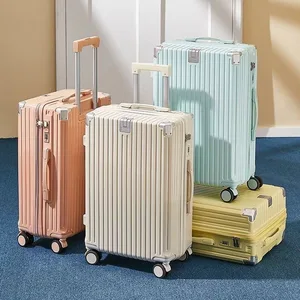 custom logo High-Value Luggage Female Students 2026 New Model Multifunctional Rolling Suitcase Men Large Capacity Password Lock Durable
