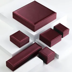 2022 OEM Wholesale Custom Logo Luxury Pu Leather Jewelry Box Earring Bracelet Necklace Ring Packaging Gift Box