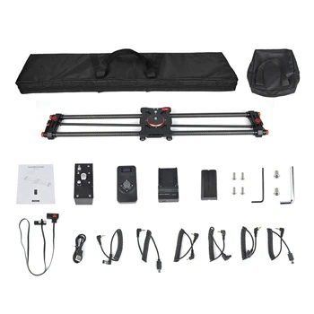 80CM  Carbon Fiber Motorized Camera Slider Wireless Remote Control SLR Video Track Slider product image