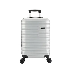 Factory Customization Portable Silver Business Style Waterproof Hard Shell Boarding Luggage Cases for Travel