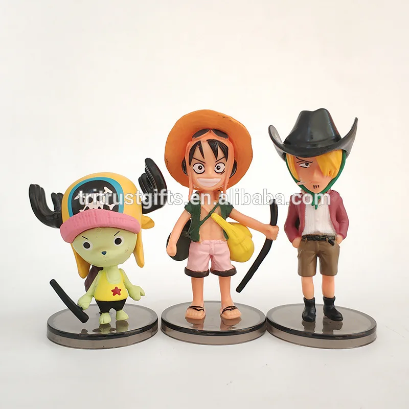 Anime One Piece Shanks Touching Luffy Figures Anime Action FigureFigures Model Cake Topper Birthday Cake Decoration Anime Ninja Theme Doll Figure 