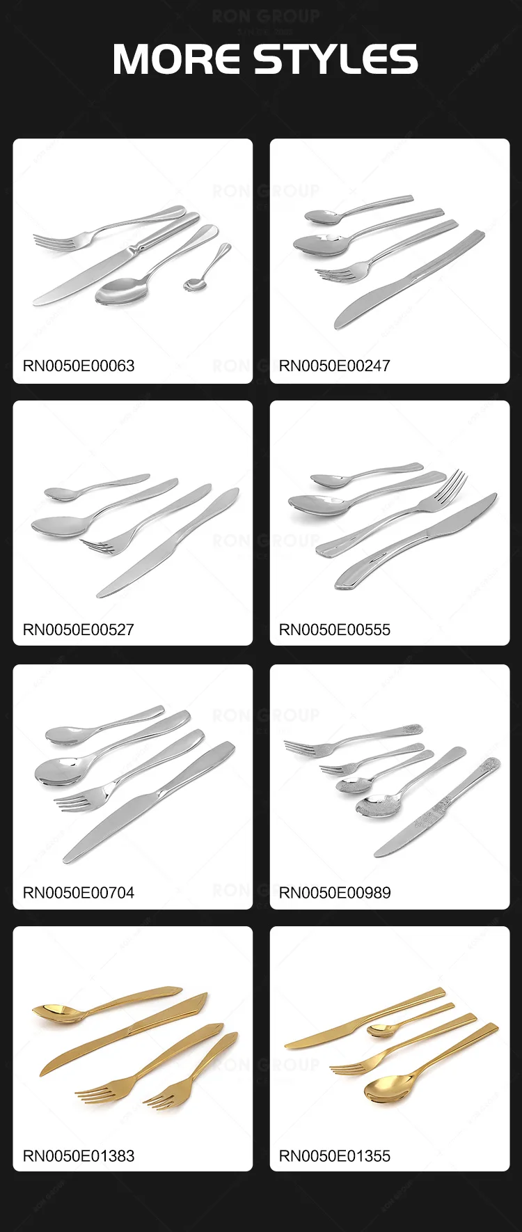 Luxury Metal Reusable Restaurant Utensils Rustic Flatware Silver for Wedding Tableware Stainless Steel Cutlery Set