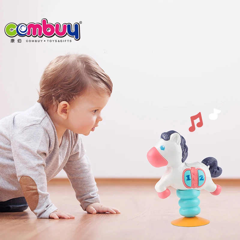 Electric Flashing Light Music Spring Rocking Baby Horse Toy