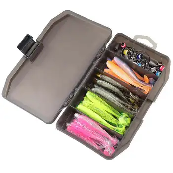 CHEERY Fishing Lure With Jig Hook Set Artificial Soft Bait Plastic Bionic Swimbait Fishing Lure Group Paddle Tail Swim Baits – Soft Lure – view 4