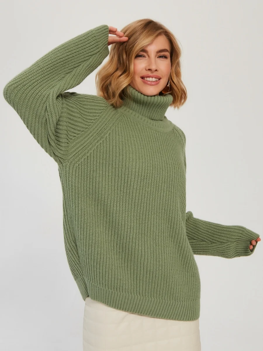 Bestidos De Invierno Vestido De Punto Para Mujer Cuello Tortuga