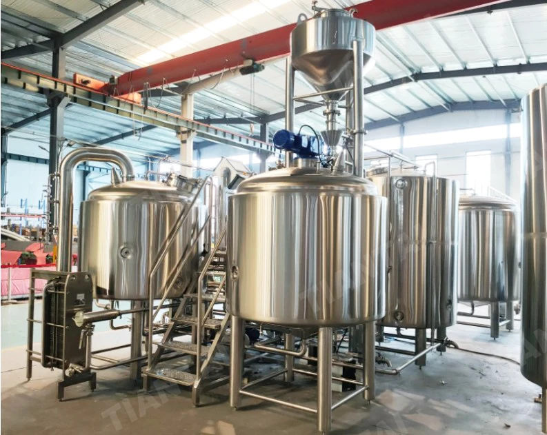 Turnkey 1000L Beer Brewing Equipment with Grain Miller, Brewhouse, Beer Fermenter, Bbt, Control, Cip
