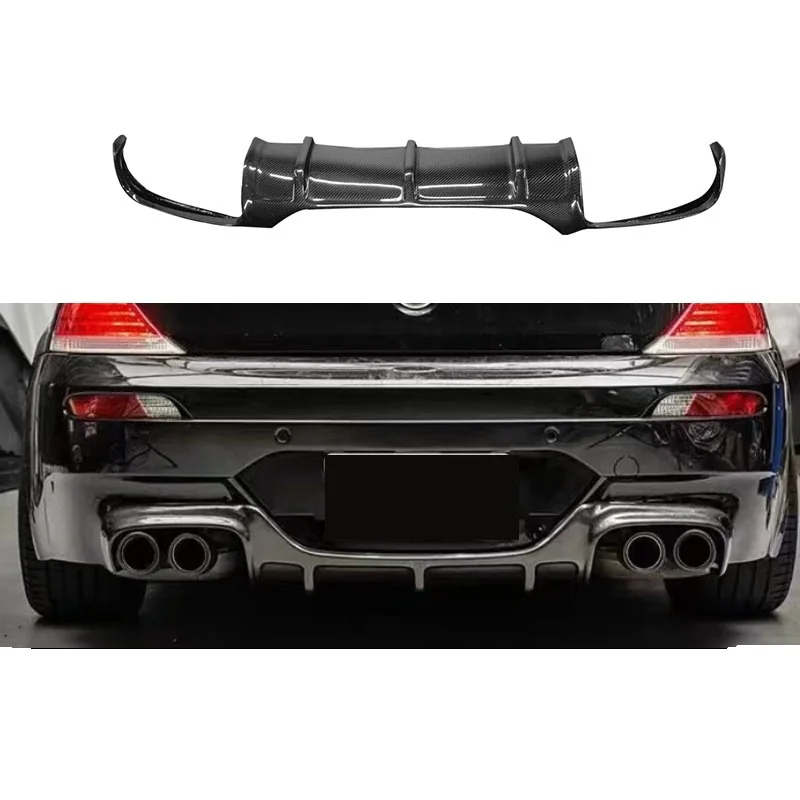 Factory Car M6 E63 E64 Carbon Fiber Diffuser v Style Car Rear Bumper Splitter Diffuser Lip for BMW M6 E63 E64 Auto Body Kits