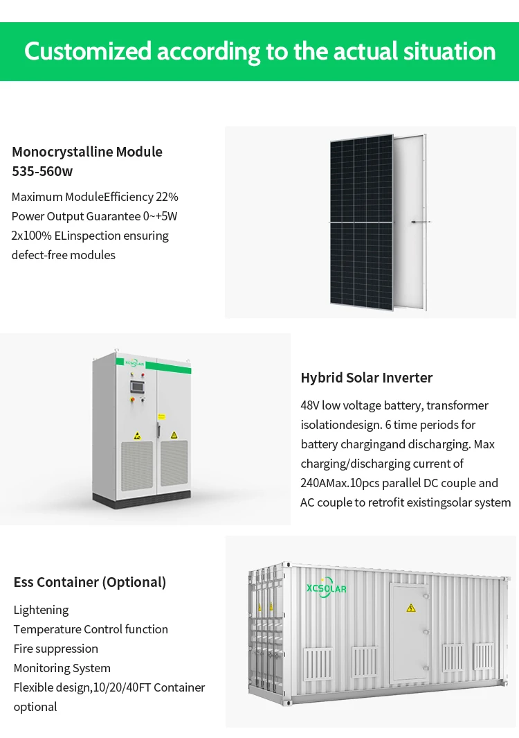 Industrial Commercial Complete 30Kw 50Kw 100Kw 150Kw 200Kw 3 Phase Off On Grid Solar Power Hybrid Solar Energy Storage System factory