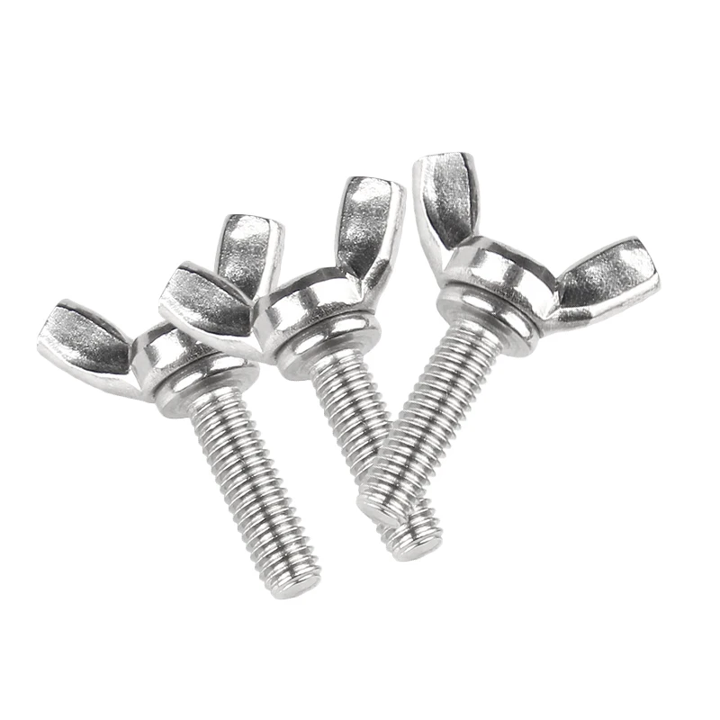 5/10 set di bulloni a farfalla M3 M4 M5 M6 M8 M10 e dadi