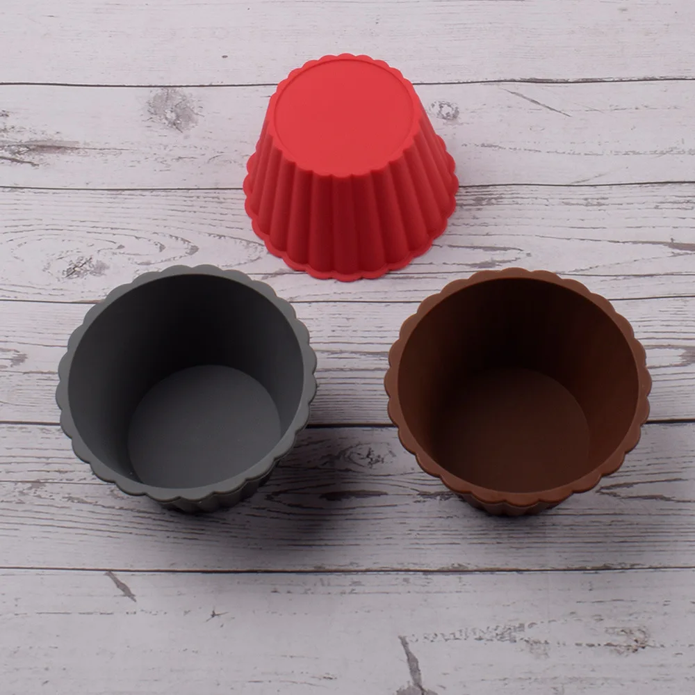 Portable Anti-Fall Silicone Snack Bowl High Temperature Resistant Cake Tools for Outdoor Children's Food Hot Melt Wax Mold factory