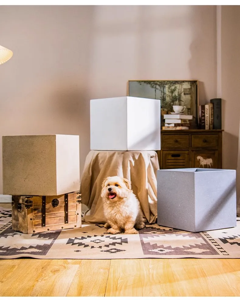 product factory direct mgo flower pot magnesium oxide planter fiber clay lightweight cement decorative indoor outdoor oem manufacturer-14