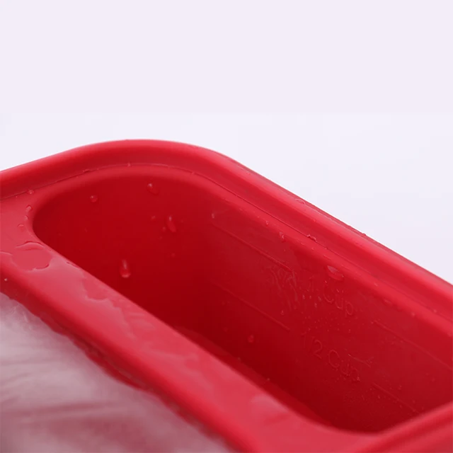 Custom Rectangle Silicone 4 Perfect 1 Cup Portion Freezes  Broth or Sauce Soup Mold