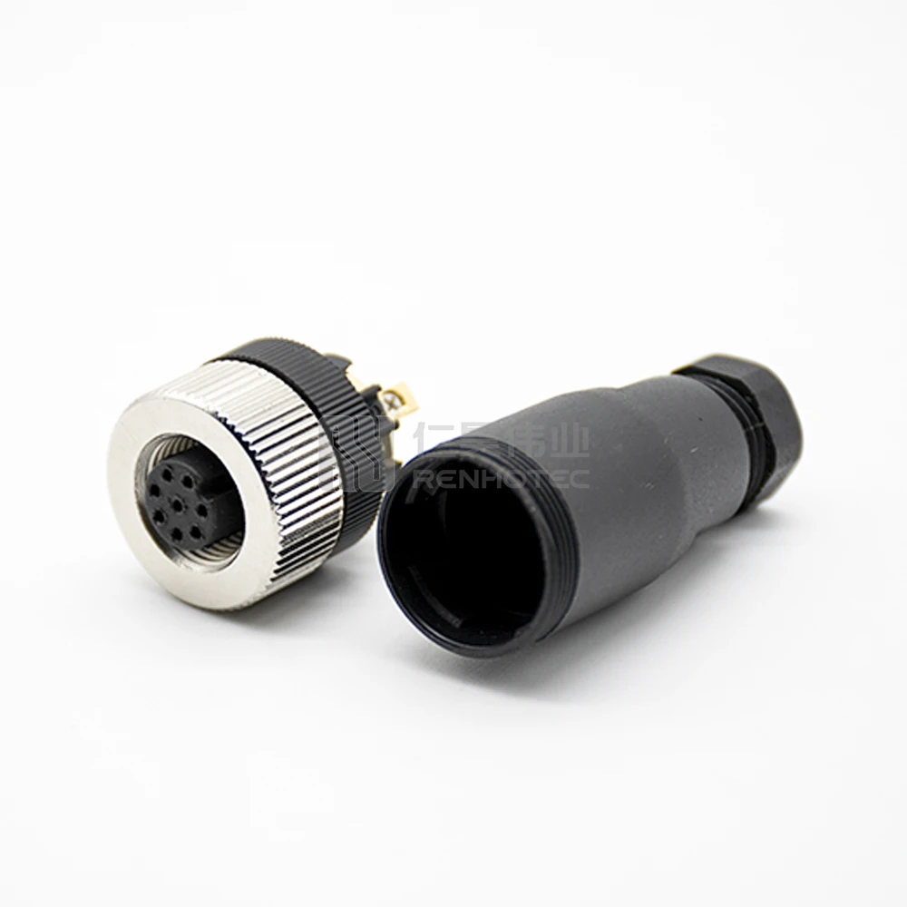 M12 Female Plug 3pin Compensated M12 Thermocouple Connectors Field Mount