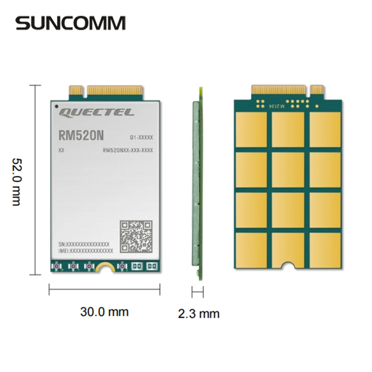 5G RM520N-GL WiFi Module - M.2 Qualcomm Snapdragon X62 Platform