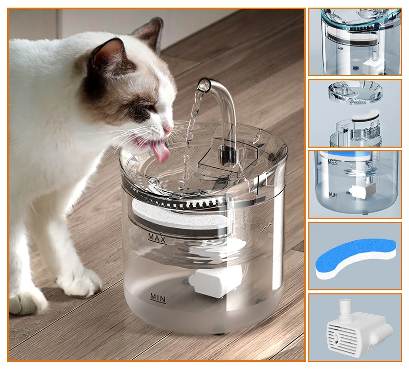 2024 New Style Smart Wireless Automatic Drinking Dog Pet Cat Water   H11c11a5e7aa74cafb1a4c5cb53e34ac4L 