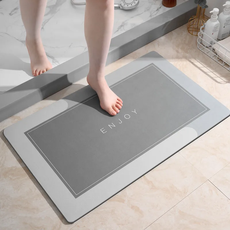 Amazon Hot Sale Diatomite Bath Mat Get Naked Bath Foot Mat Anti Alip