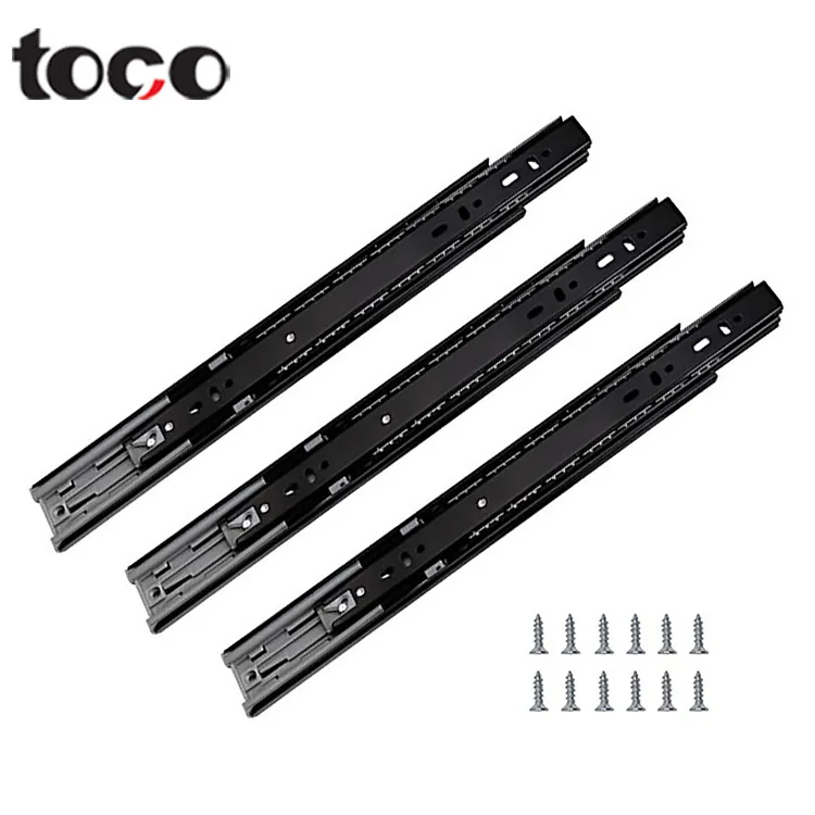 Toco Desk Drawer File Rails d Series Drawer Slide Copper Telescopic Slide Rail Concealed Telescopic Rail