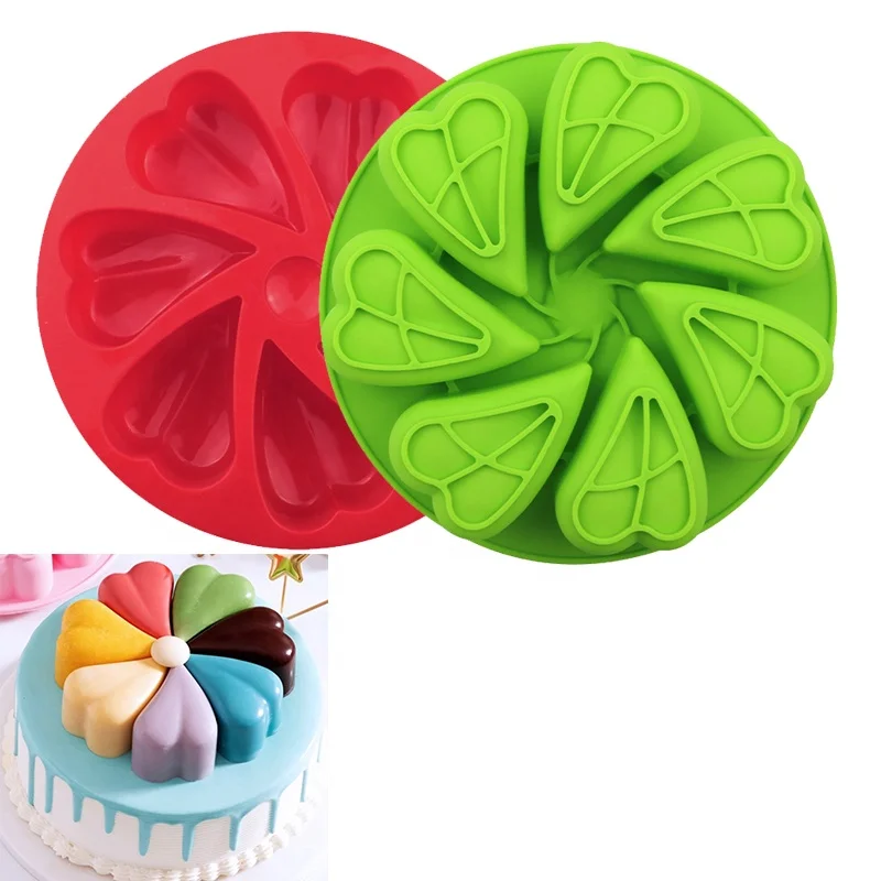 14pcs Reusable Silicone Cake Mold Set, Includes Round Shaped Cupcake Baking  Molds And Decorating Tools, For Wedding, Birthday, Party Decorations