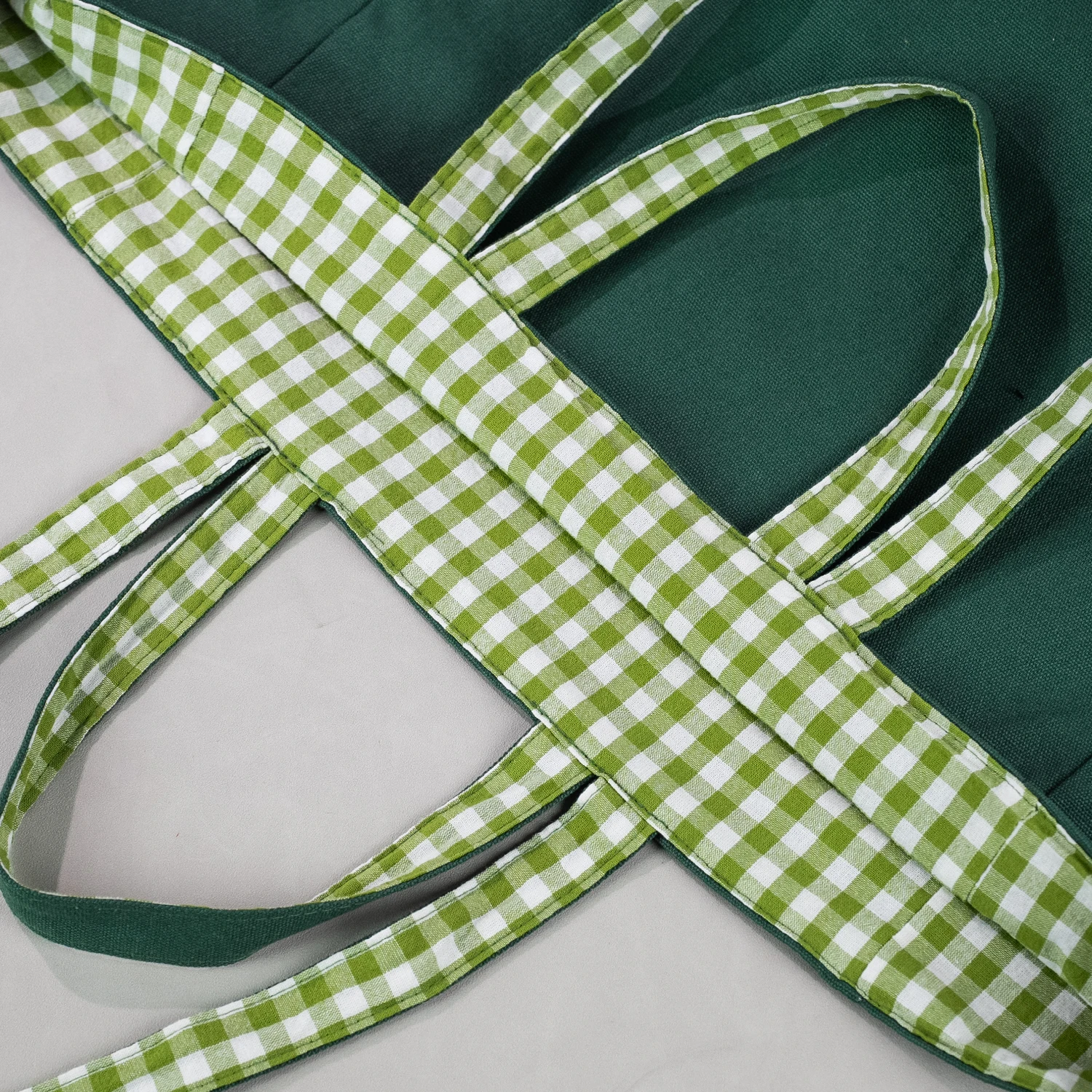 Wholesale Double Handle Blank Over Large Size Green Canvas Shopping Tote Bag with Custom Printed logo
