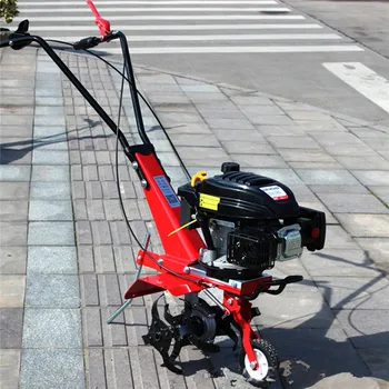 Small Agricultural Micro-Digging Soil Loosening Machine Orchard Rotary Tiller Tractor & Field Cultivator