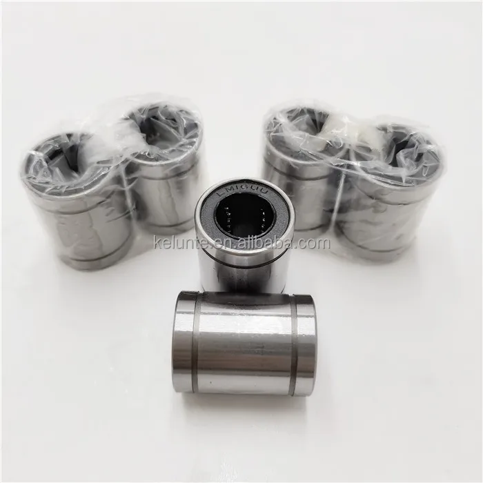 Produktbild von LME8UU Linearlager – 8 Mm Welle, Doppelt Abgedichtet, GCr15 Stahl, PA66, Dynamisch 265 N, Statisch 402 N