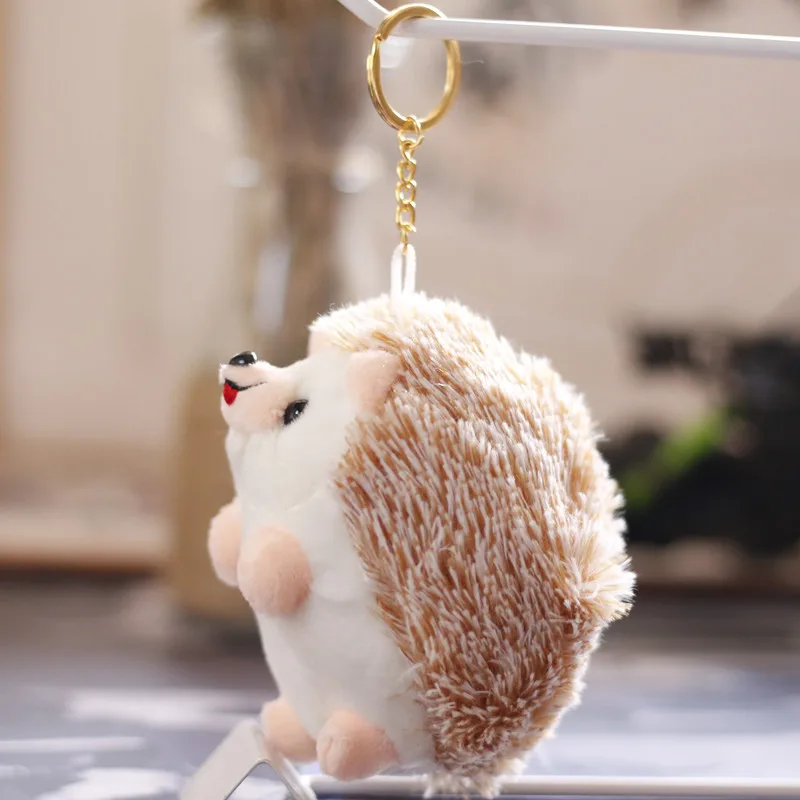 ネ*ネ様 ハリネズミのあみぐるみがま口キーホルダー 卸売カスタムOEM9cm-12cmハリネズミぬいぐるみペンダント