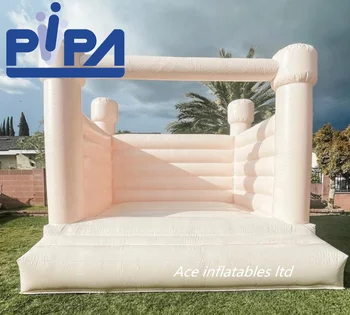 Hot Sale New Pvc Jumping Bounce House Pink Inflatable Bouncy Castle For Wedding