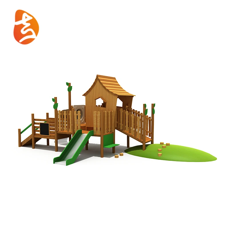 wooden commercial playground equipment