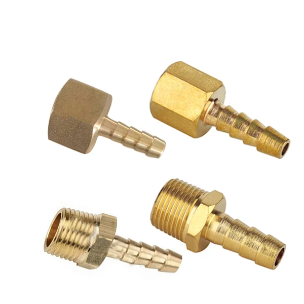 1pc Brass 6mm Hose Barb Fitting to 8mm 10mm 19mm OD Raccord Barb Reducer Barbed Adapter Pipe Fittings Gas Copper Coupler Connector Size : 6mm x 10mm no logo WSF-Adapters 