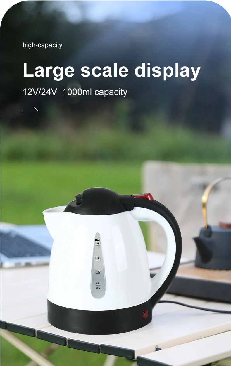 12 Volt Hot Water 24v Car Electric Kettle Water Heaters Portable Hot