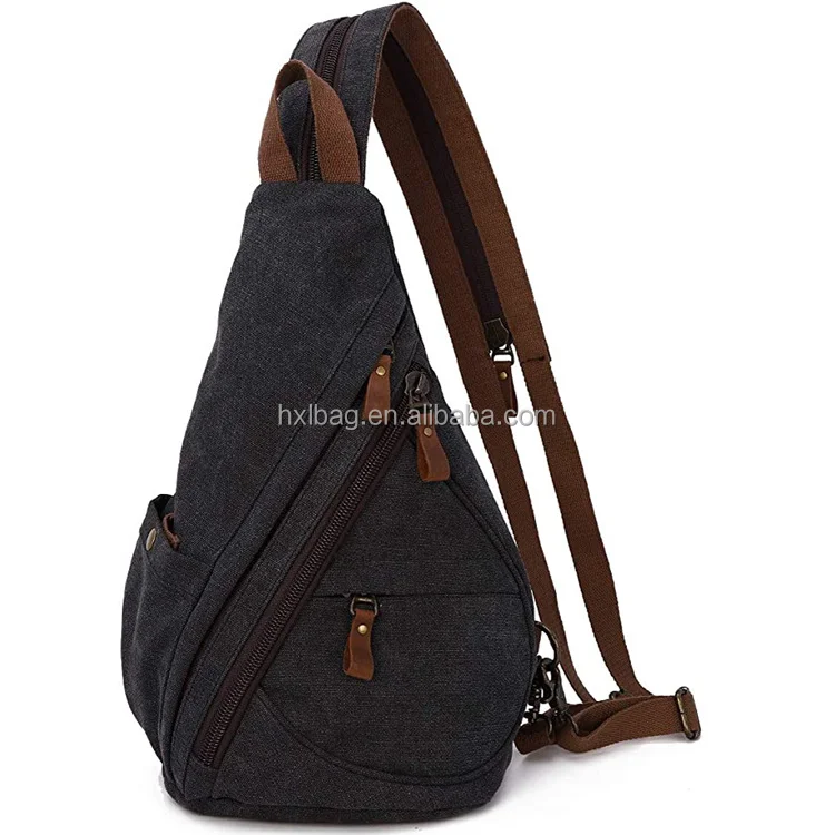 Bandolera De Lona Convertible Para Hombre Y Mujer,Mochila Cruzada Para El  Pecho,Para Exteriores,Senderismo,Viaje,Ciclismo,Color Negro - Buy De Bolso  De Las Mujeres De Los Hombres,Lloguer De Hombro Bolso Mochila,Pecho Mochila  Al Aire Libre