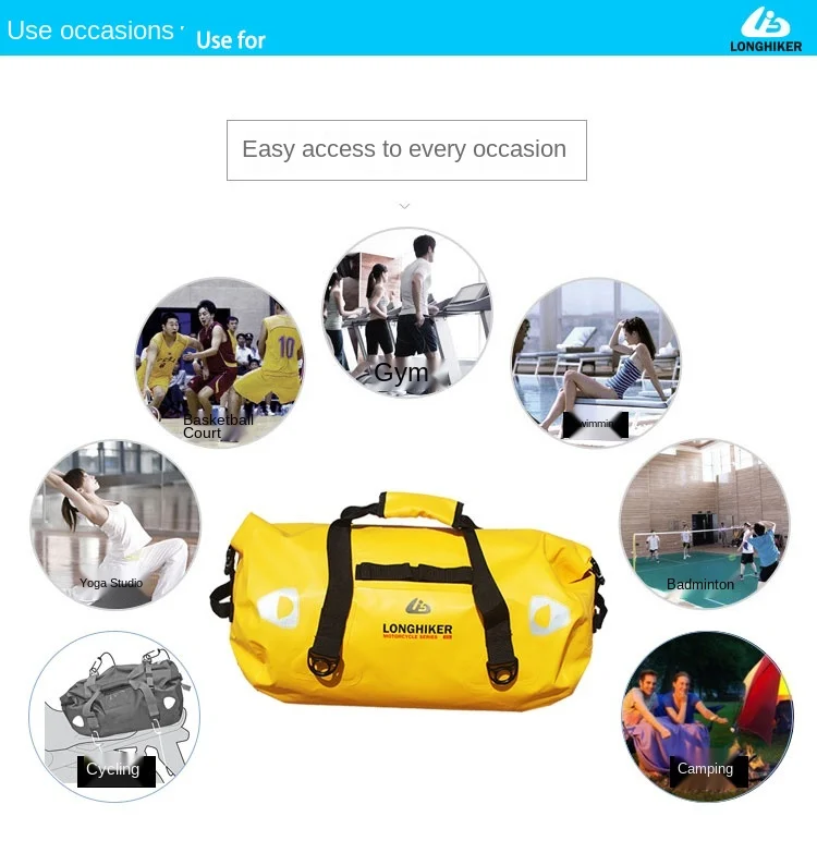 Gym Bags With Custom Print Waterproof Training Fitness Fashion Travel