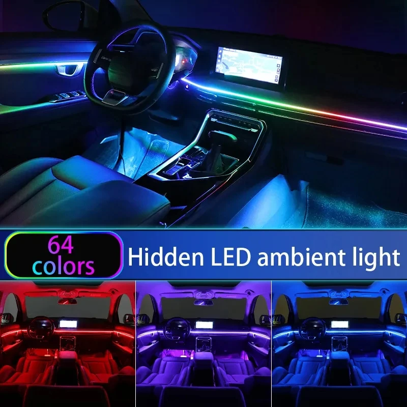 Lumière D'ambiance Intérieure RGB Pour Voiture - éclairage LED Multicolore USB