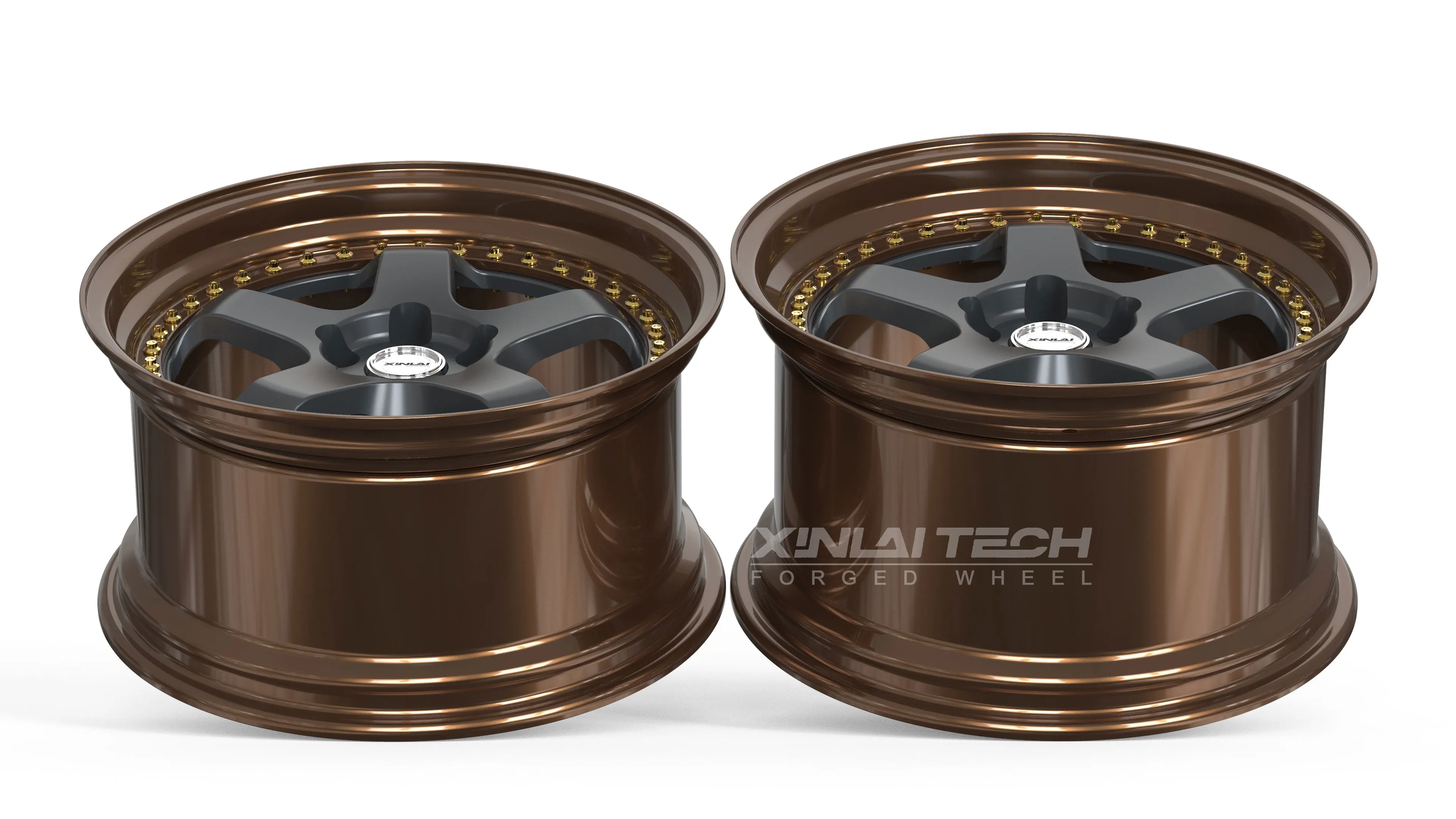 XL 2 Piece Deep Dish Deep Lip Concave Wheels 18 19 20 21 22 23 Inch 5x114.3 5x120 5x112 Custom Forged Wheels - Image 4