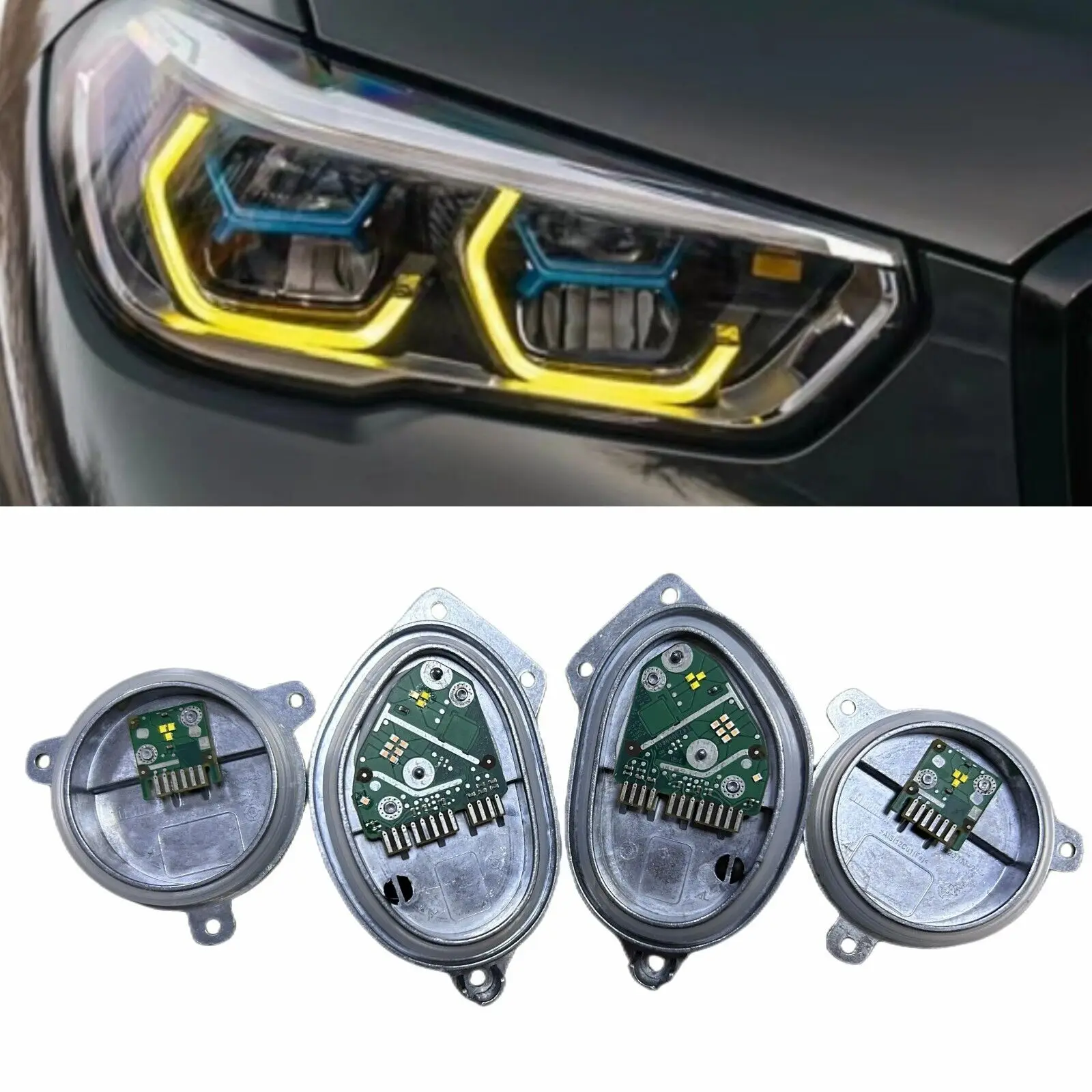 新しいBMW X5M G05/X6M G06用イエローLED DRLモジュール 12V 36W