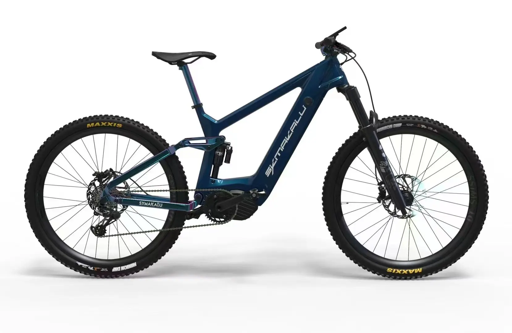 Full Suspension Electric Bike Carbon Enduro Ebike Frame Kit Bafang M620