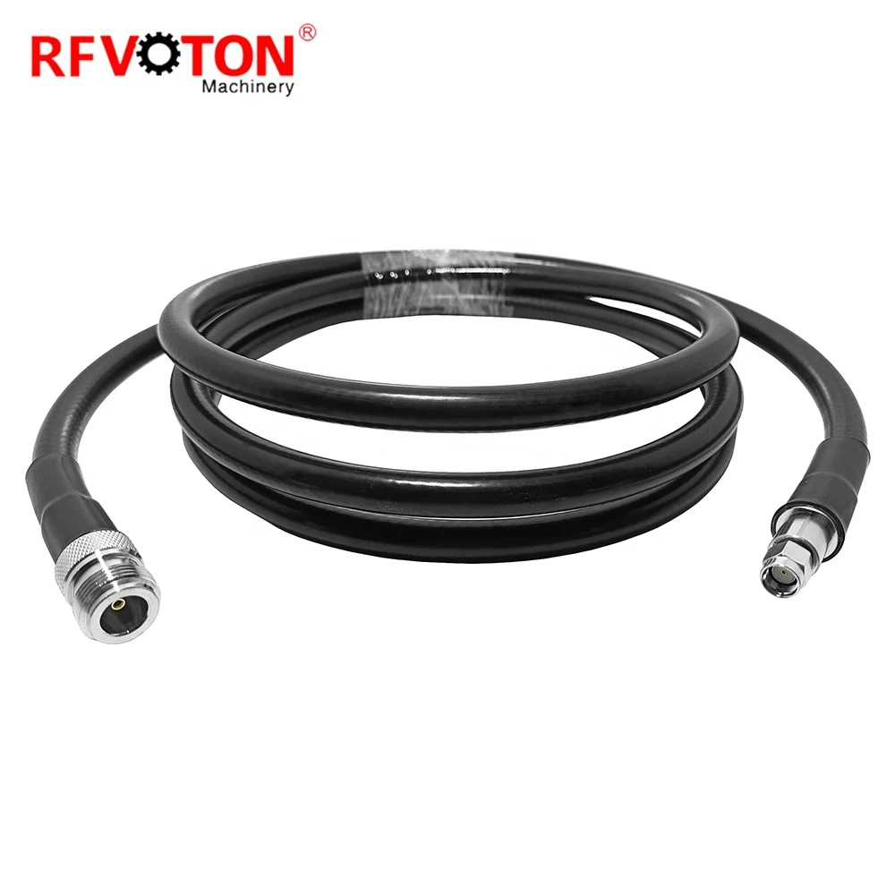 كابل توصيل قصير (Pigtail) عصري التصميم بطول 3 أمتار من طراز WTR400 مع موصل أنثى من نوع N إلى موصل ذكري عكسي من نوع SMA