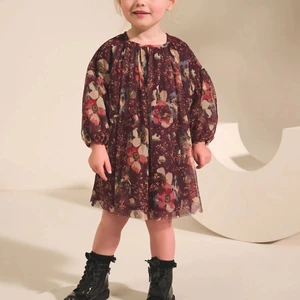 2026 New Design Baby Dress Manufacturer Girls Vintage Dresses Vintage Long Sleeve Girls Korean Dresses